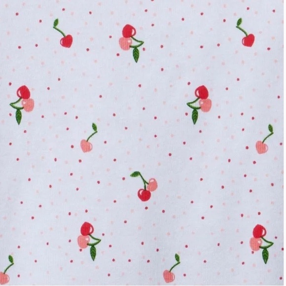 Janie and Jack Cherry Print Pajamas Sz 4 - Picture 2 of 10